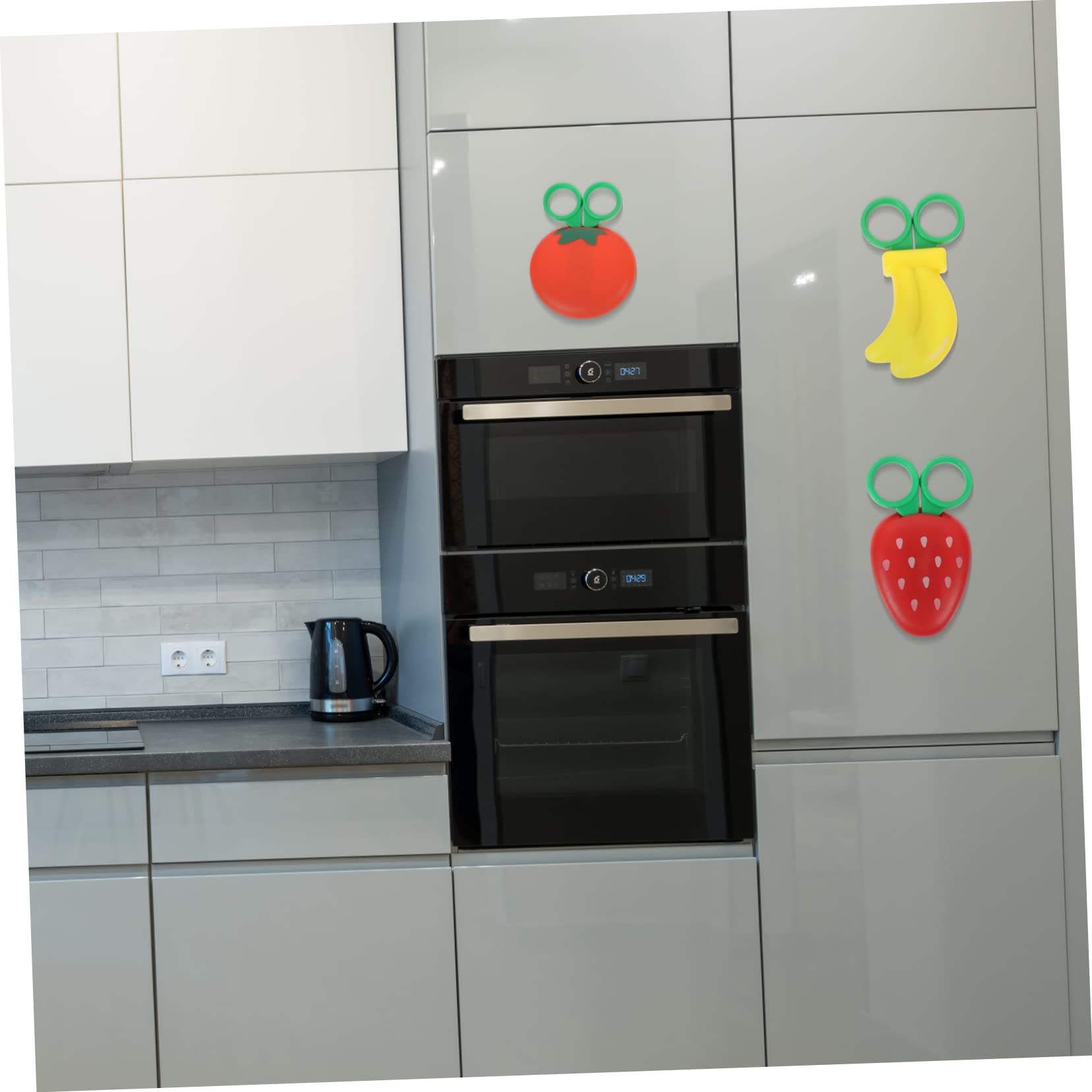Operitacx 15 Pz Forbici a Forma Di Frutta Forbici Per Bambini Di Sicurezza Per Bambini 3 Ai 5 Anni Da Ufficio Portiera Della Macchina Posta Del Messaggio Magnetico Alunno