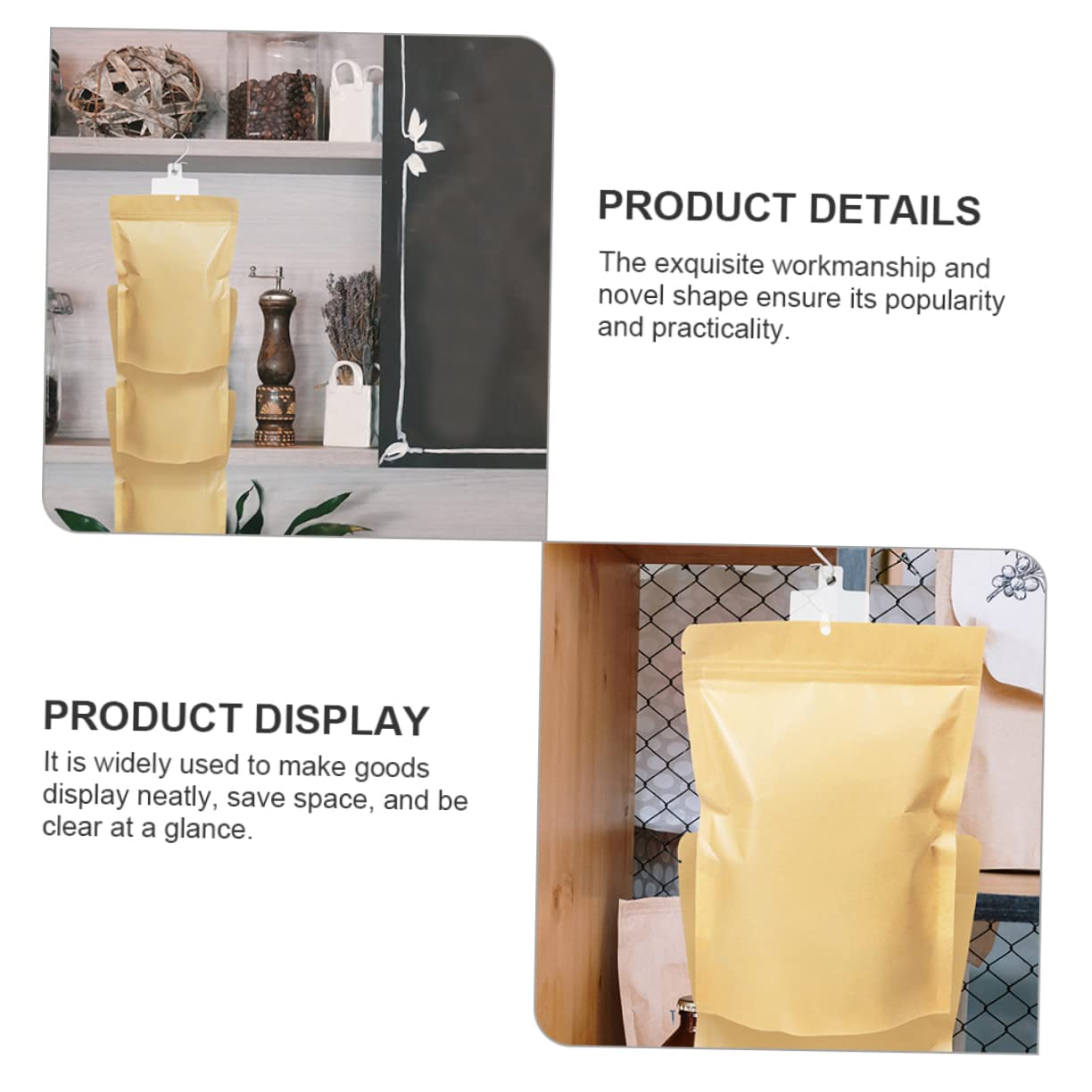 Gatuida 24pièces Bande Affichage Suspendue Pour Supermarché Support Pratique Avec Pour Exposition De Produits