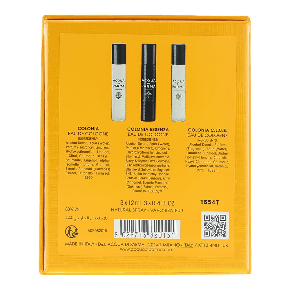 Acqua Di Parma Colonia Discovery Set de regalo de 3 piezas: Colonia Eau de Cologne 12