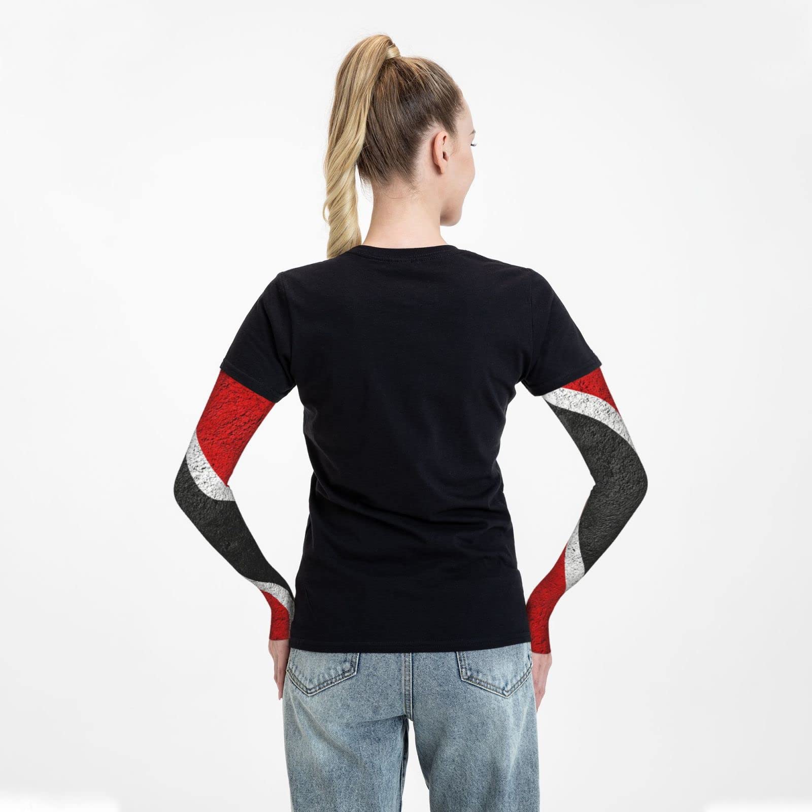 Trinidad And Tobago Flag Cooling Arm Sleeves Sports Tattoo Sleeve Covers