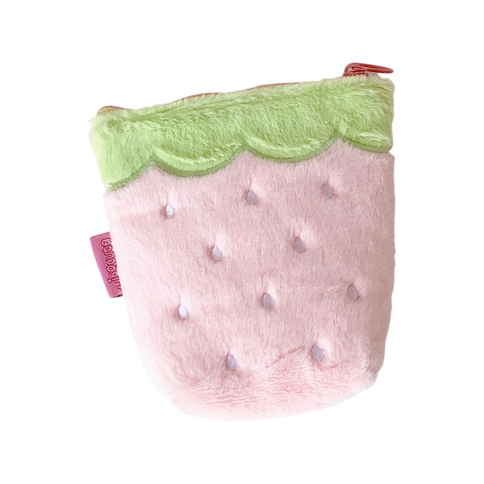ZEPFJHE Strawberry Designs Holder for Storing Earrings Keys and Tiny Objects Storage Container Soft Cosmetic Planner