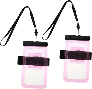 Veemoon 2 Piezas Bolsa Teléfono Móvil Actividades Acuáticas Protección Natación y Rafting Color Rosa