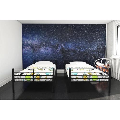 Dhp Tailor Convertible Bunk Bed, Converts To Two Twin Beds, Twin-Over-Twin, Black #TOP5