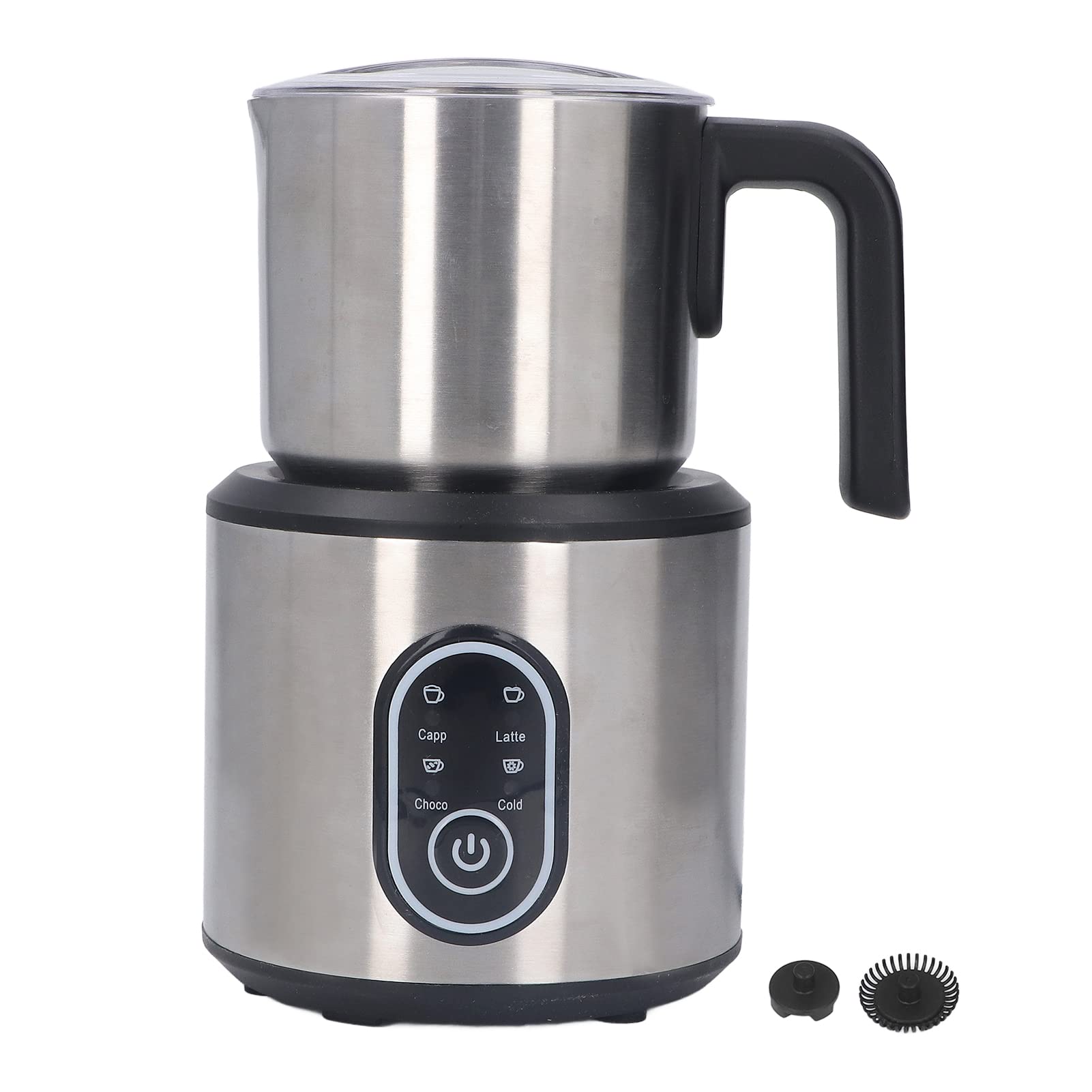 Fdit Montalatte in Acciaio Inox da 700 Ml, Schiumatore Elettrico