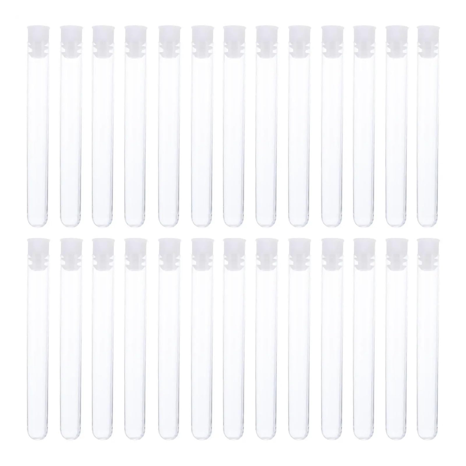 yingyingjia 100 szt. pojemników na żywność z pokrywkami plastikowe probówki do przechowywania probówek do pokrywek 1050X120X120MM