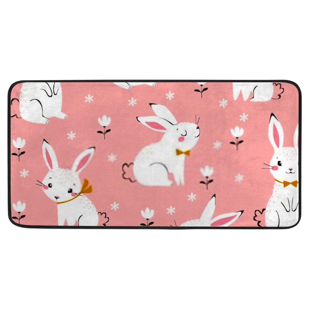 Tapis de cuisine antidérapant 39x20" idéal devant l'évier pour décorer une maison chaleureuse