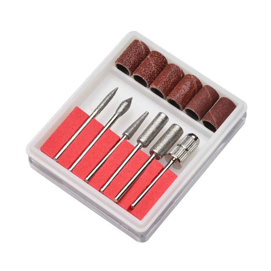 12 Broca Manicura Brocas De Para Uñas, Fresas Para Torno Manicura, Torno Para Las Uñas Pulidor de Uñas Taladro de Uñas Set, Para Quitar Gel, AcríLico, CutíCula