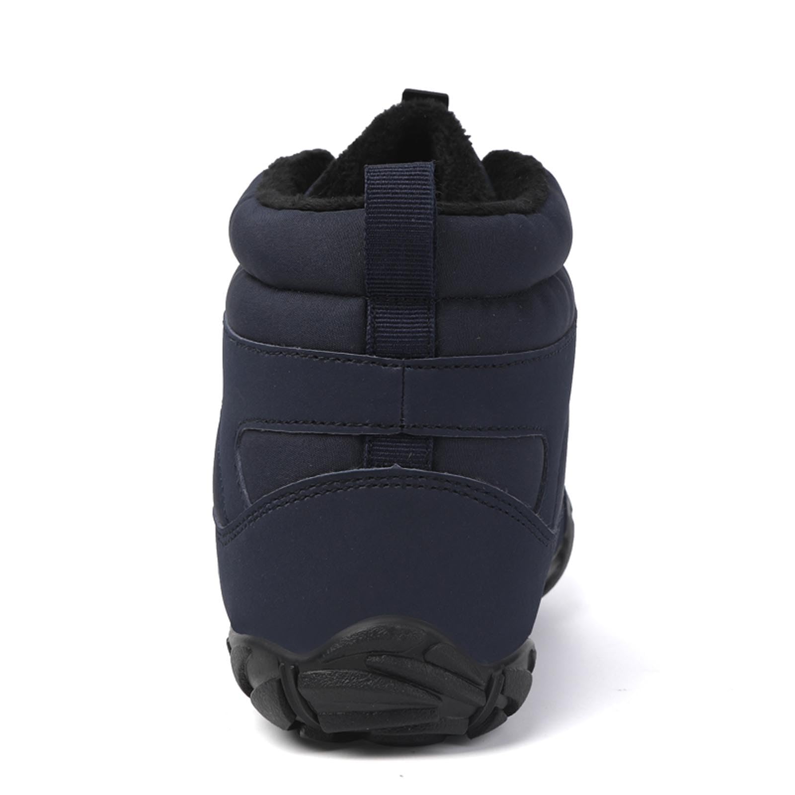 Buty do chodzenia boso, męskie, szerokie palce, minimalistyczne, podeszwa zero drop w terenie, buty do biegania w terenie, na zimę, z podszewką z futra, buty trekkingowe