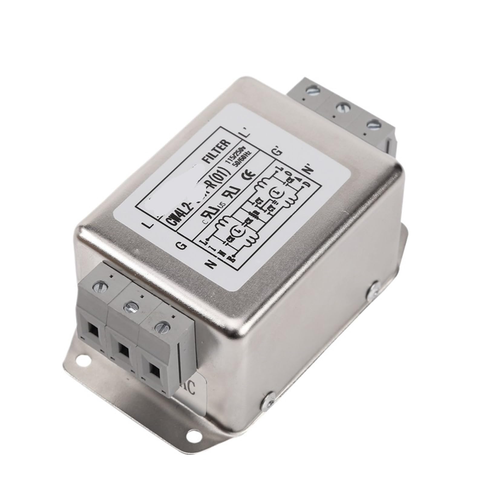 Filtre d'alimentation anti-interférences 220V CW4L2-20A-R bipolaire