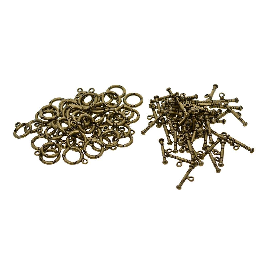 Elegante Colección de Cierres de Palanca Tibetanos para Joyería Hecha a Mano, 6 Piezas