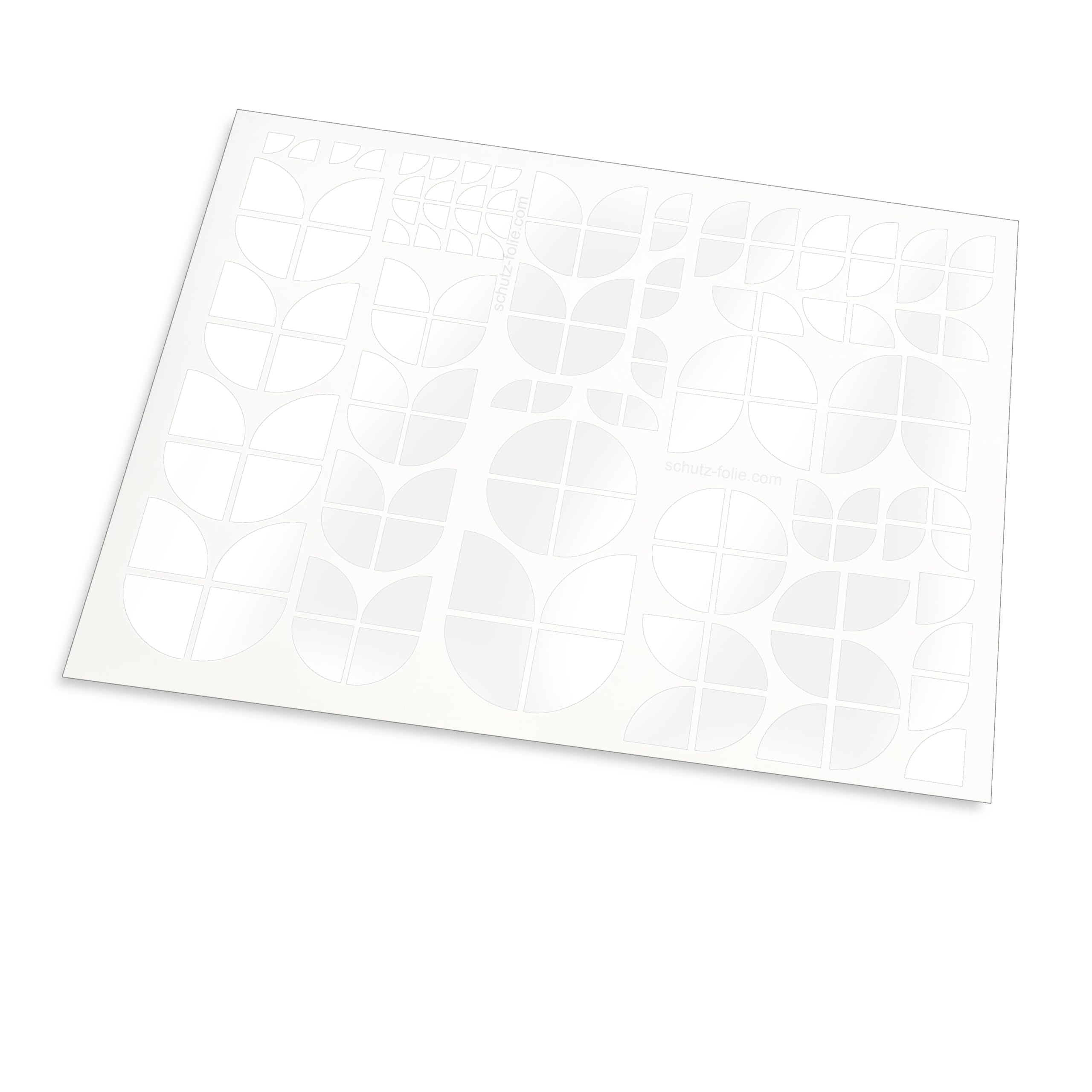 Aufkleber passend für BMW Zeichen Emblem Logo am Auto oder Motorrad 130 tlg. (weiß matt)