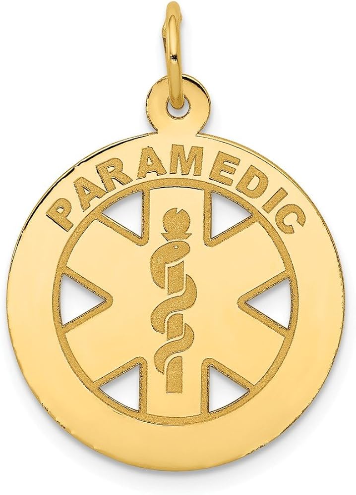 Jewels By Lux 14 K Medio Colgante Médico Paramédico