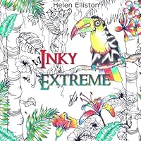 Inky Extreme: Weirdly wonderful colour therapy (Inky Colouring books) (Volume 5) 1522779205 Book Cover