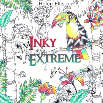 Paperback Inky Extreme: Weirdly wonderful colour therapy (Inky Colouring books) Book