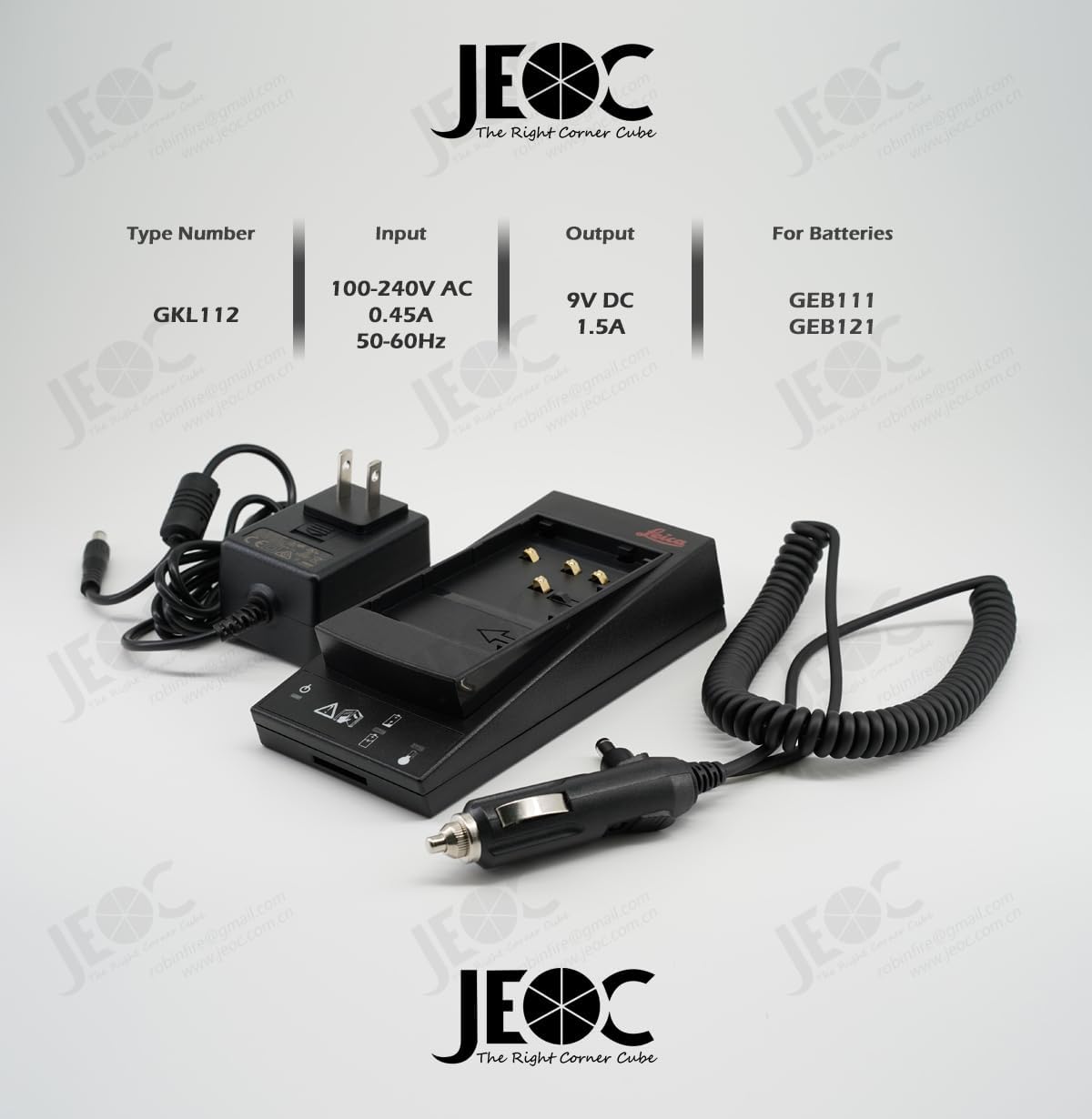 JEOC Replacement Battery Charger of GKL112, Charges GEB111/121