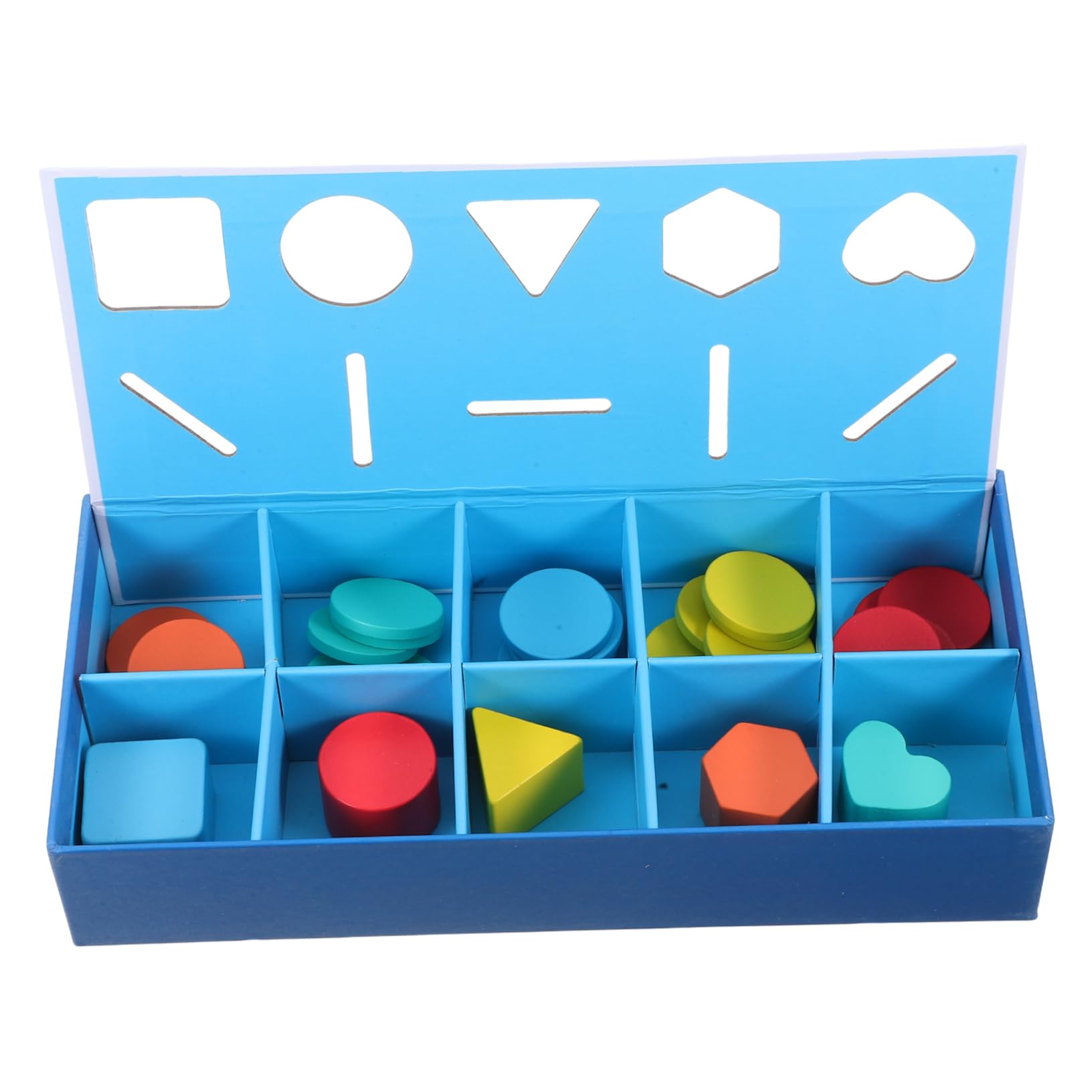Operitacx 2 Boxen Holz Formen Sortierspiel mit Bunten Montessori Lernspielzeug für Kleinkinder Fördert Farb und Formenerkennung Motorische Entwicklung Sicheres Holzspielzeug Pädagogisches