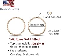 Vista 98 de Small Gold or Sterling Silver Huggie Hoop Earrings for Women Cartilage Nose Helix Tragus