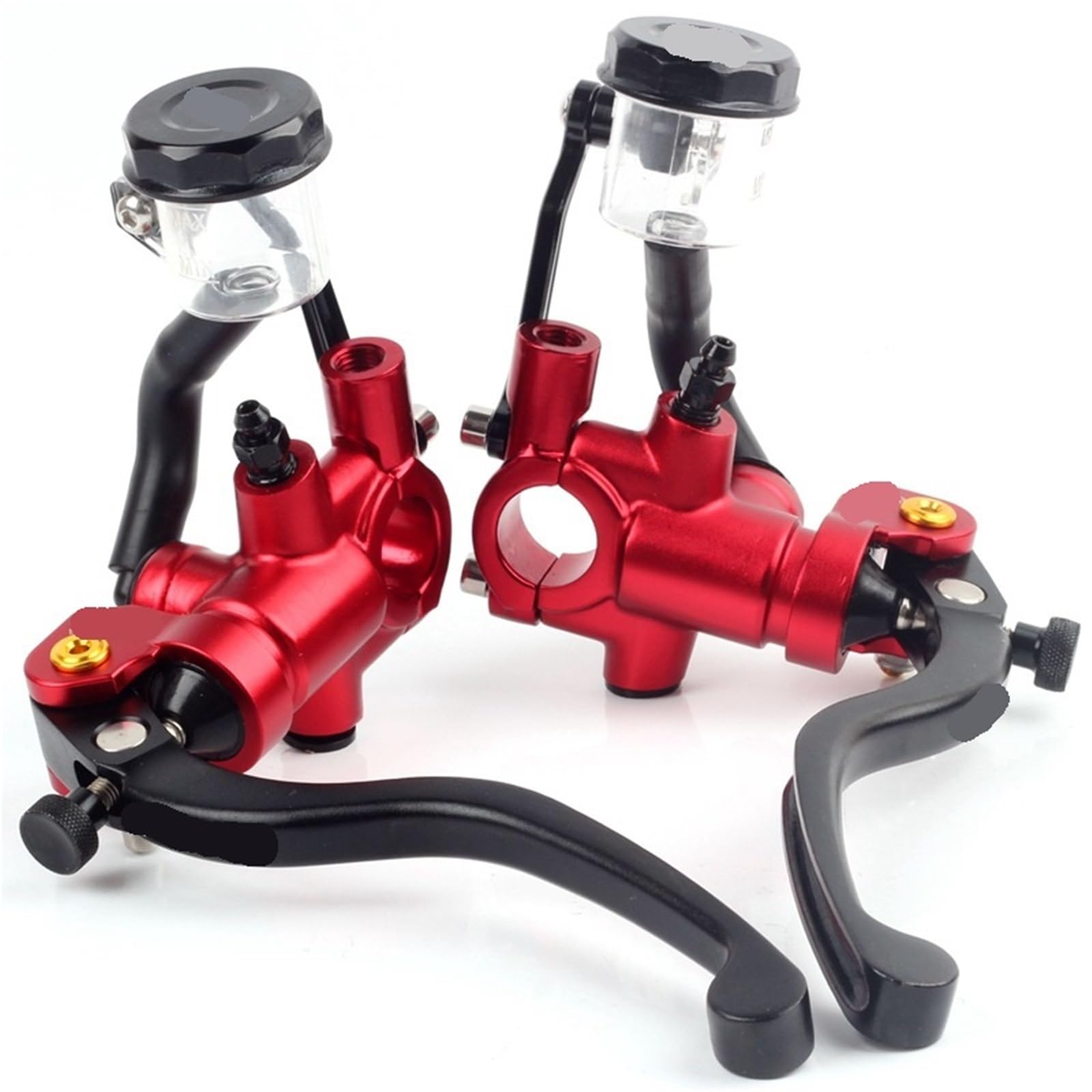 Hsyduhae Red Motorbike Brake Levers Fit For Yamaha For Kawasaki For Suzuki Motorcycle Brake Scooter Clutch Px1 Pump Lever Radial 17.5Mm(Red)