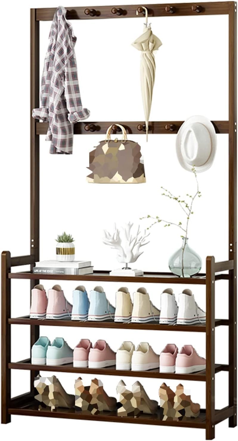 Porte-manteau étagère portable pour organiser l'entrée de la maison avec style