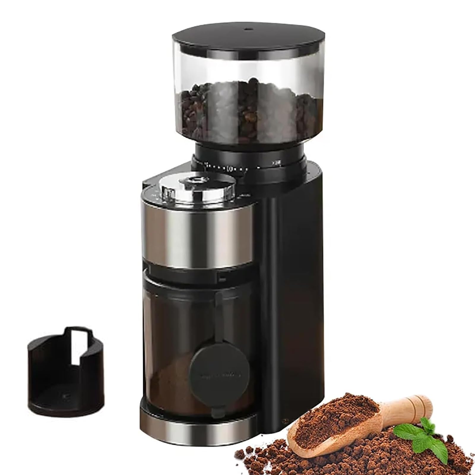 Molinillo de café con Capacidad de 250 g, Molinillo de café en Grano con Perilla dosificadora y núcleo de molienda de Acero Inoxidable 420, 25 ajustes de Densidad, para el hogar y la Oficina