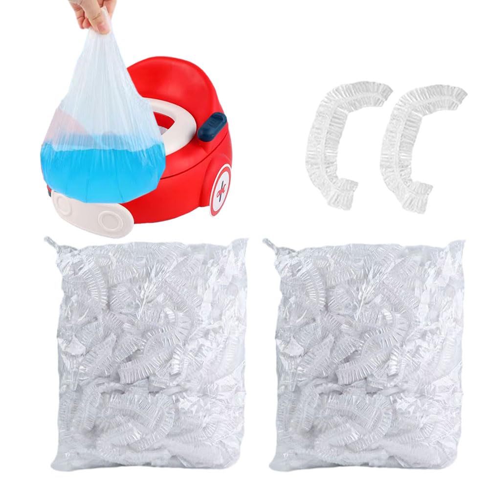 OULIGET Potty Chair Liners with Elastic, Portable Potty Training Bags, Potty Refill Liners Disposable for Toddlers Kids and Baby,Toilet Seat Cover,