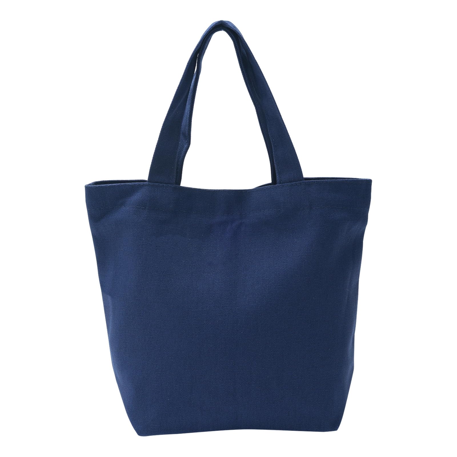 PATIKIL Canvas Tote Bag for Women Small Canvas Bag Cotton Sturdy Reusable Mini Tote Bag Washable DIY for Lunch Bento