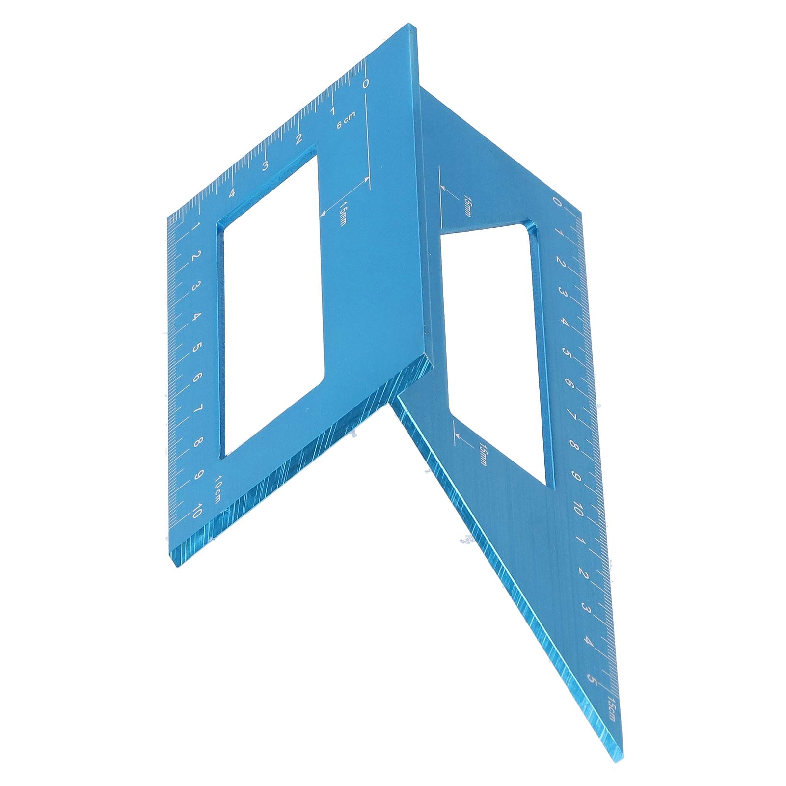 Lineal, 45°/90° T-Winkelmessgerät, gerades Lineal, hochpräzises aus Aluminiumlegierung mit einem Bereich von 0–150 mm