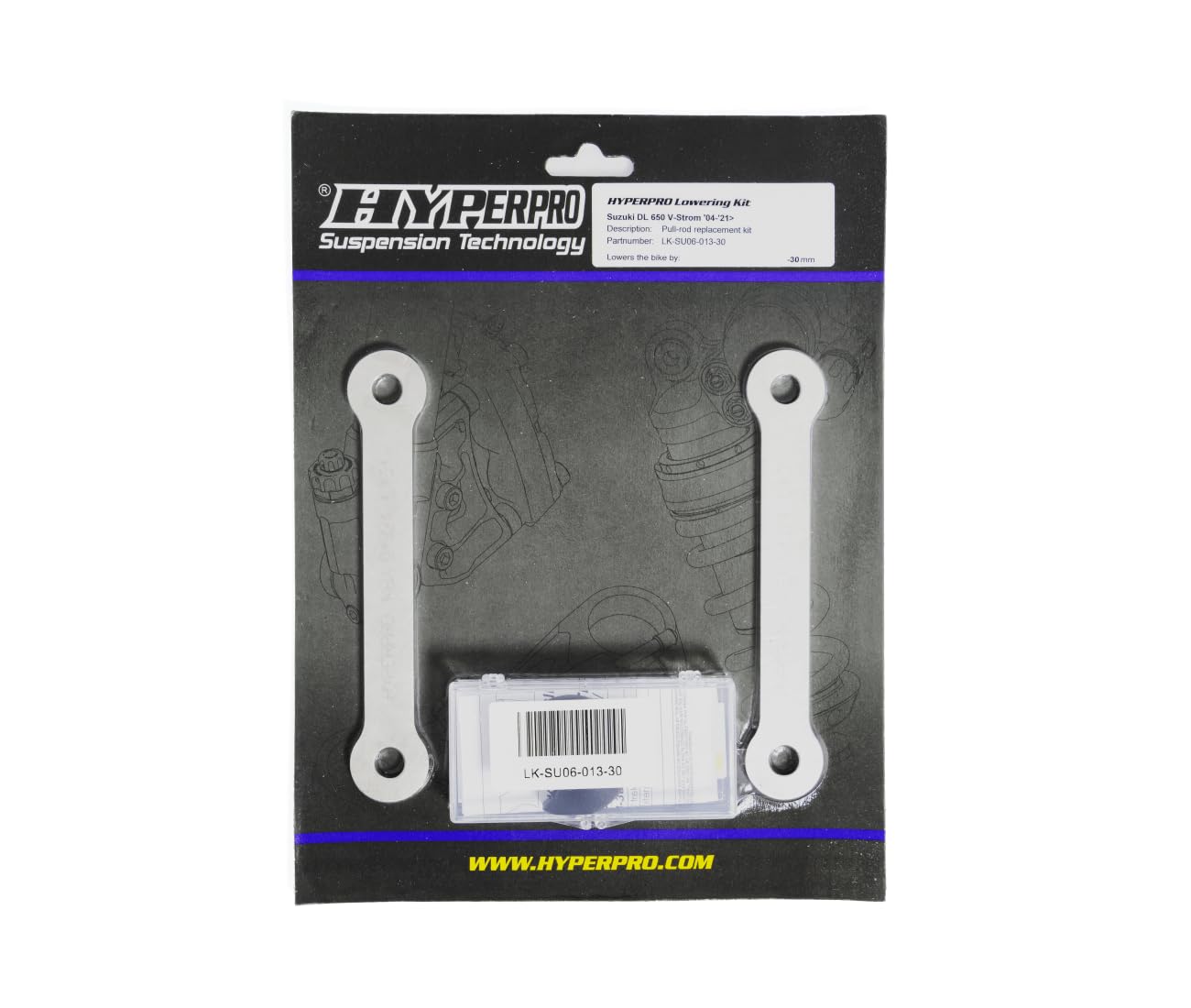 compatible avec/remplacement pour DL 650 V-STROM/ABS - 04/21 - KIT RABAISSEMENT DE SELLE HYPERPRO / 1304-1002