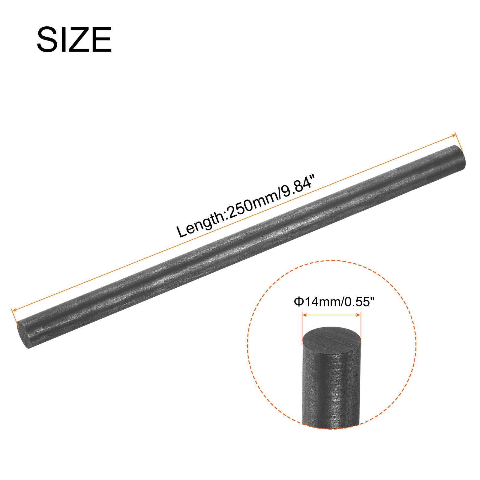 QUARKZMAN Graphitstab – 250 X 14 Mm, Hochrein – Zum Schmelzen, Rühren & Gießen Von Metallen – 1 Stück