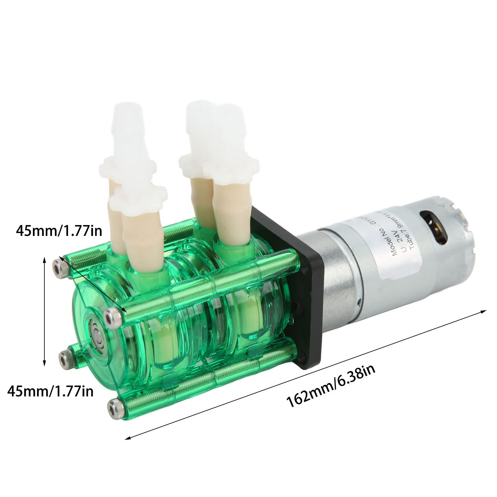 Korrosionsbeständige Schlauchpumpe, 700ml/min Doppelkopf (DC24V)