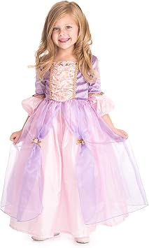 Little Adventures Deluxe Rapunzel Princess Dress Up Costume Medium Age 3-5 - Machine Washable Child Pretend Play and Party Dress with No Glitter