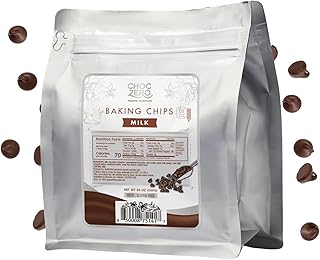 ChocZero Milk Chocolate Chips, No Added Sugar, Keto & Low Carb, Gluten F...
