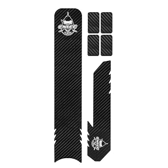 Mountain Bike & Road Bike Carbon Look Frame Protector - Ultra Thin Waterproof Sticker with Chain Strip Protector