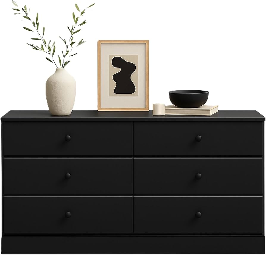Drawer ブラックベスト サイズ36 Sikaic 6 Storage Drawers Dresser Black