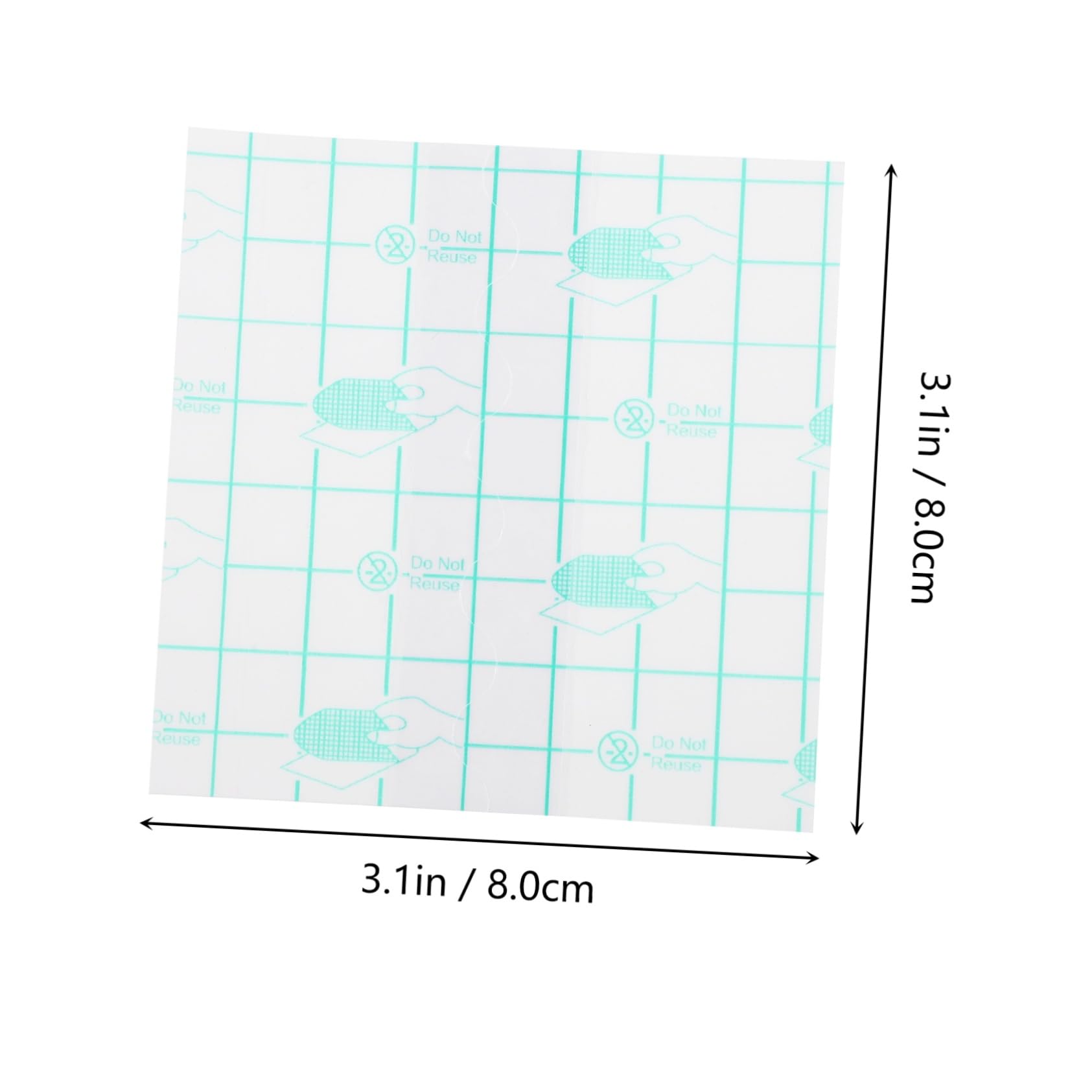 PLAFOPE 100pcs Hand Makeup Mixing Palette Pu Waterproof for Diy Nail Art Decor No Damage Random Style