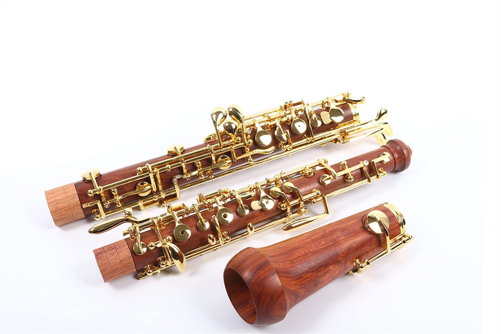 Strumento Oboe Chiave Oboe Professionale C Sinistra F Corpo in Palissandro Chiave placcata Oro Custodia Professionale per Oboe Principiante di Oboe