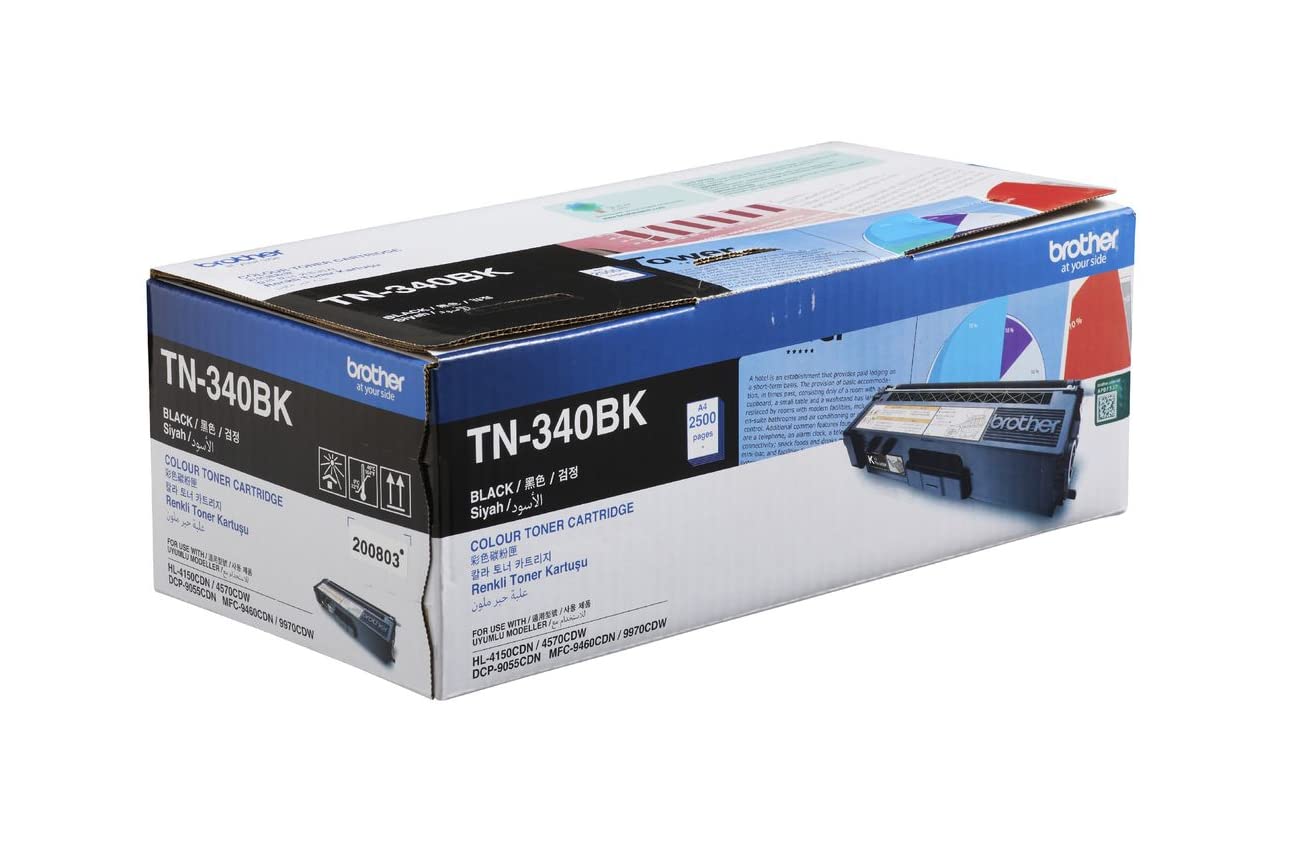 Compatible for TN 340 Toner Cartridge Black for Use HL-4150CDN, 4570CDW; DCP-9055CDN; MFC-9460CDN, 9970CDW.,