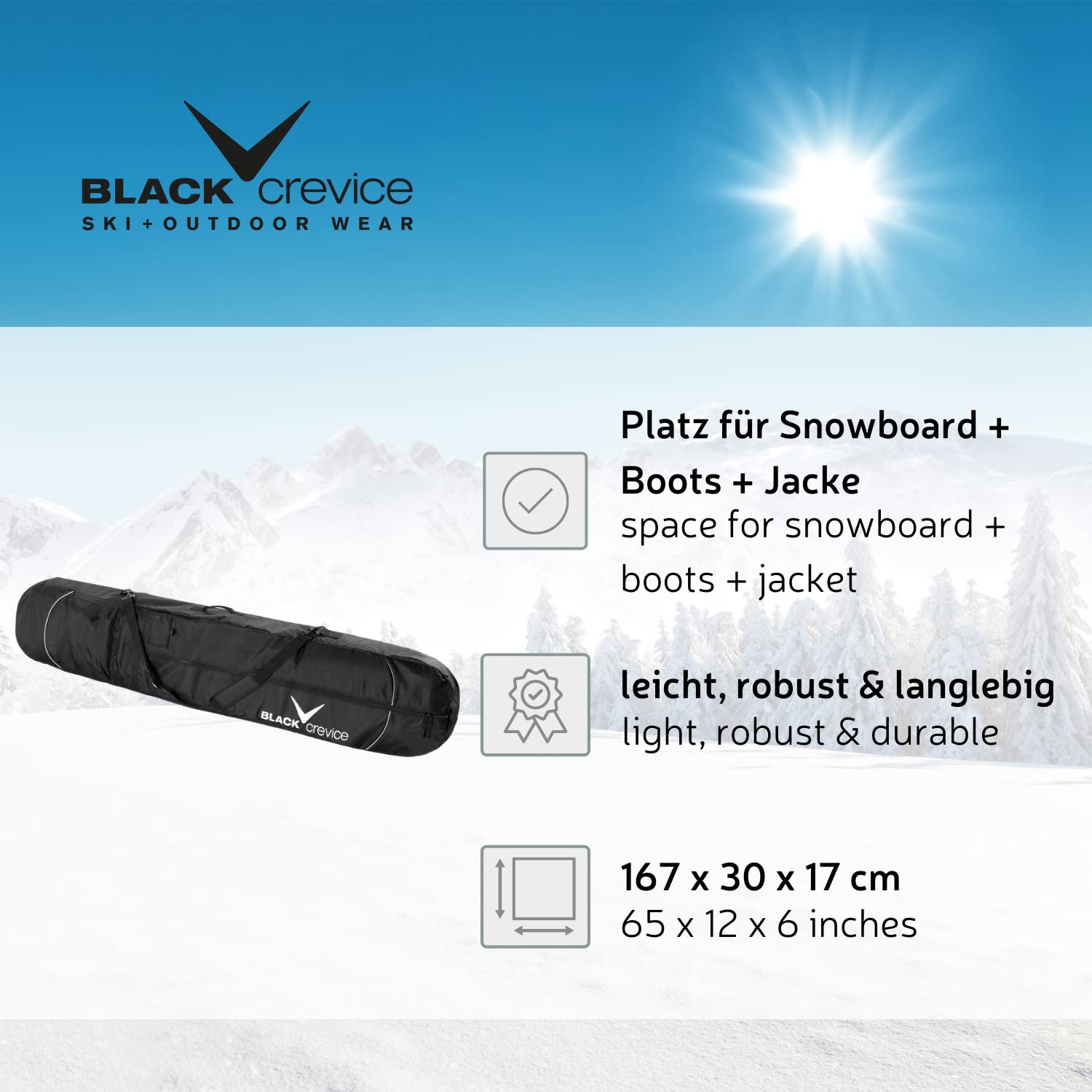 Black Crevice Torba snowboardowa