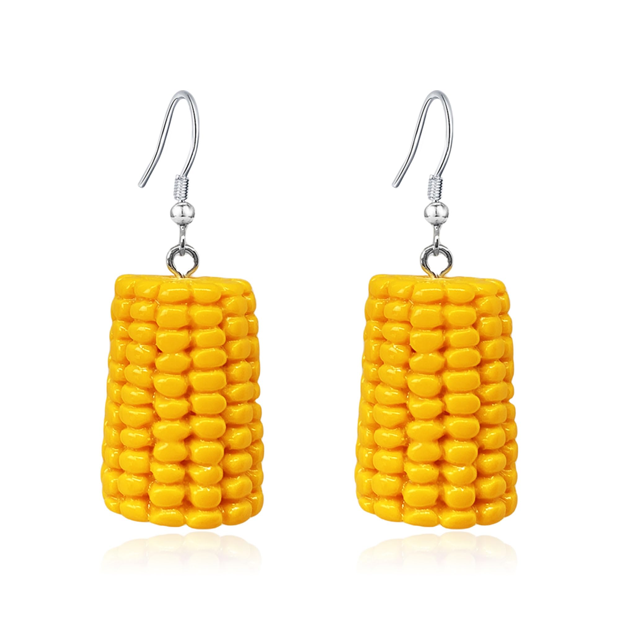 Corn Earrings for Women Funny Resin Lightweight Food Dangle Earrings Handmade Cute Candy Corn Dangle Earrings