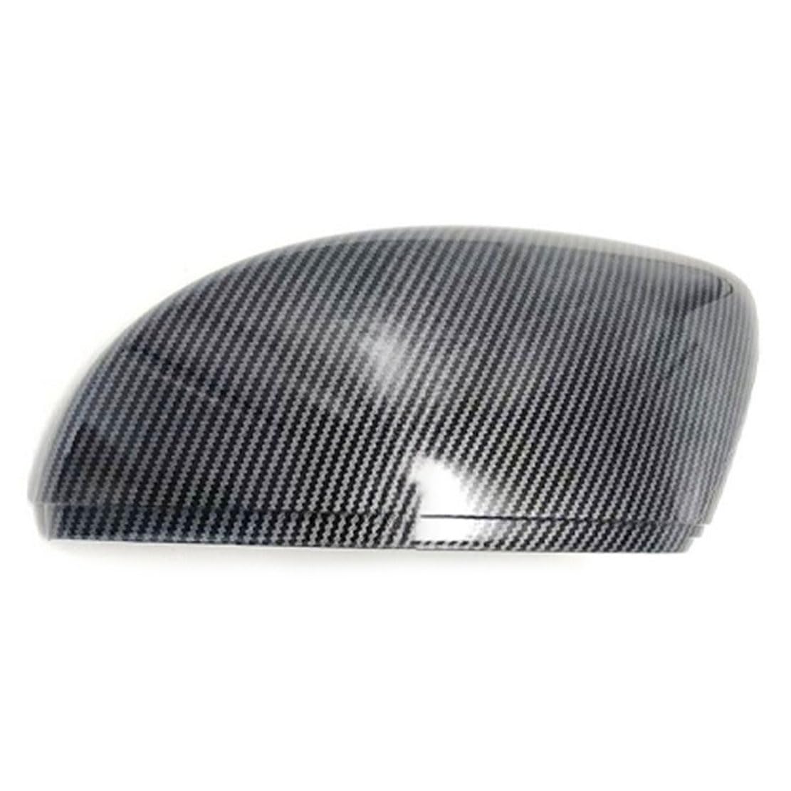 MSMDG Car wing mirror cover,Compatible with Volkswagen Jetta MK7 Sagitar Magotan Passat B7,Auto Parts, carbon fibre on the right