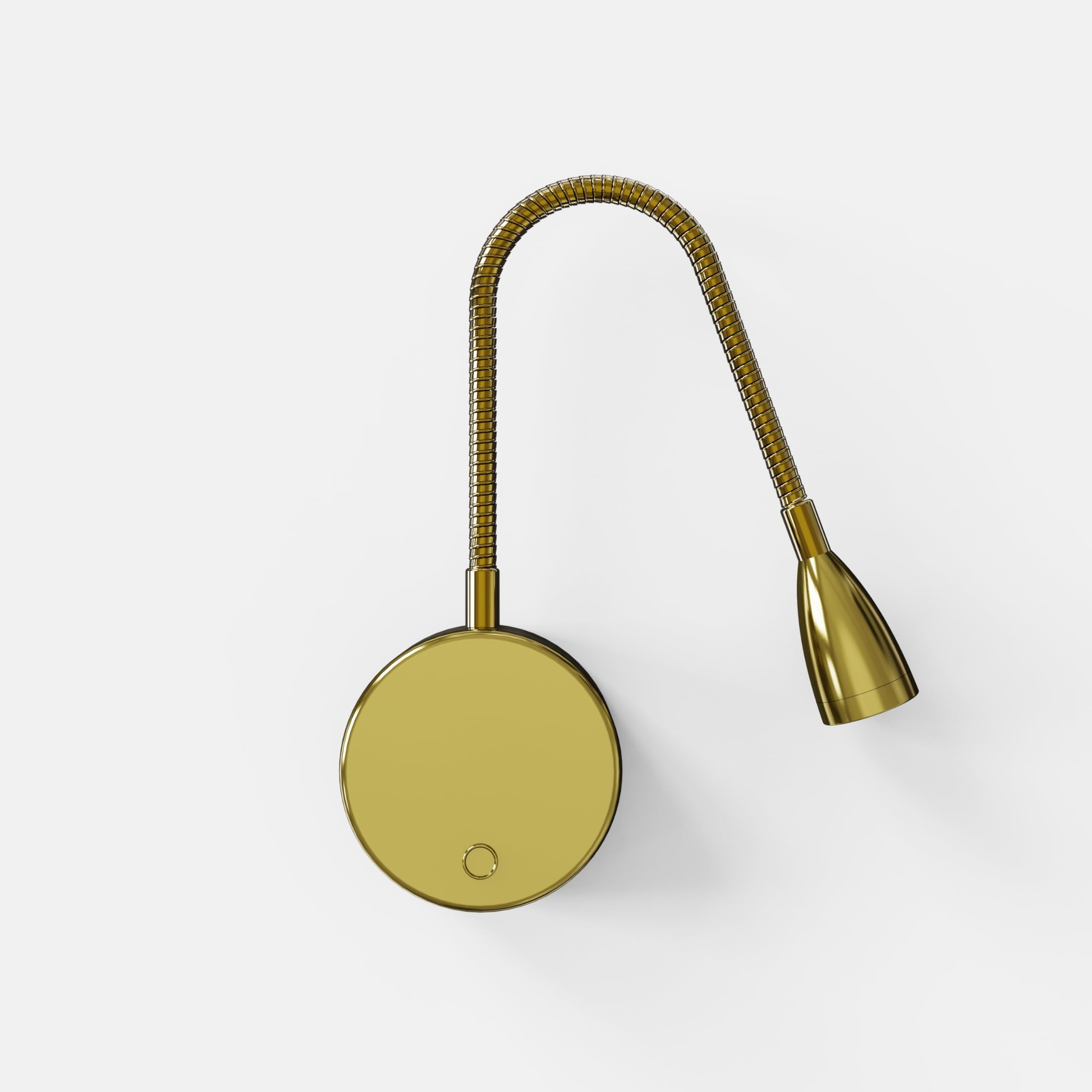 CGC Lighting Cgc Matilda Satin Gold Adjustable Flexible Neck Led Rechargeable Magnetic Usb Reading Bedside Wall Light from B&Q