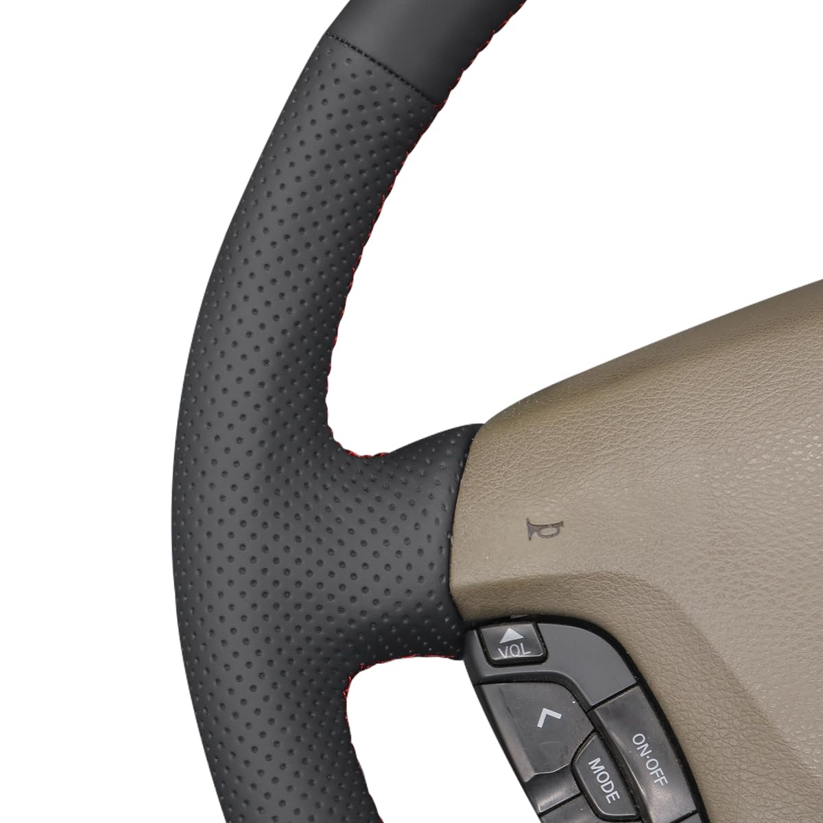 MEWANT Funda de volante de piel sintética negra cosida a mano para Nissan Patrol Y61 1997-2015/Nissan Maxima 2000-2003