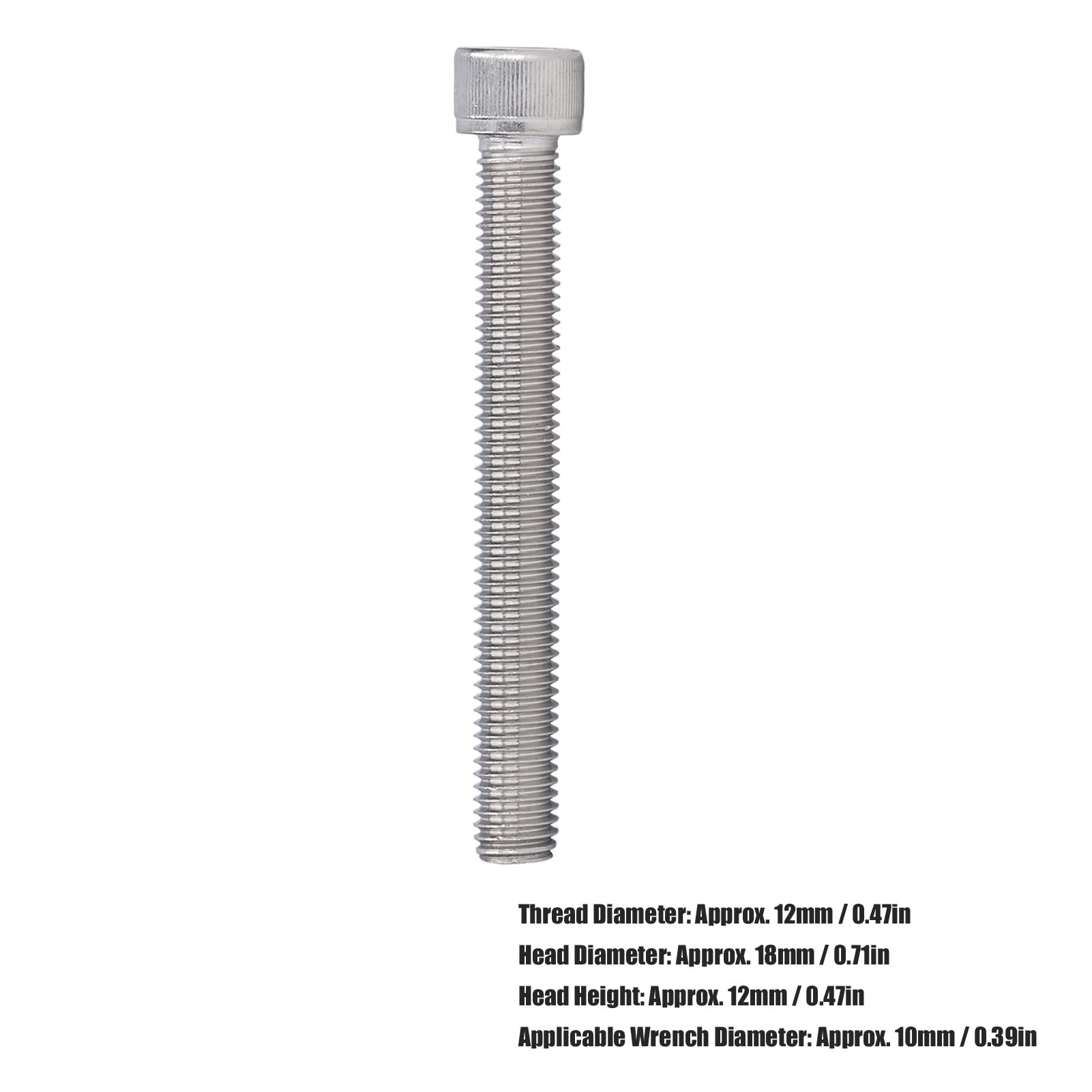 Tornillos de Cabeza del Zócalo, Tornillos Hexadecimales (M12*100)