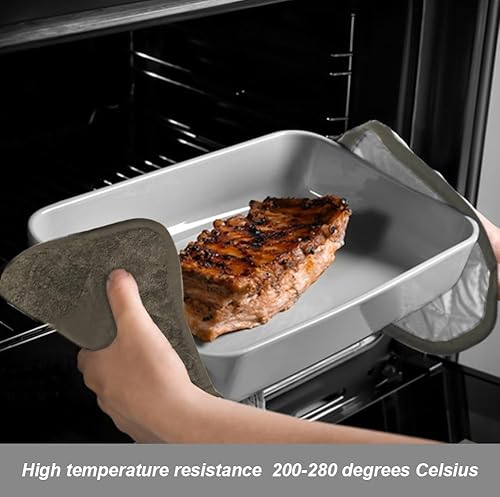 Miniatura 2 de meioro Paquete de 4 agarraderas para cocina resistentes al calor, almohadillas calientes 100% algodón, juego de soportes acolchados para ollas