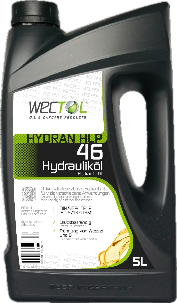 WECTOL Hydrauliköl Hydran HLP 46 2x 5L DIN 51524