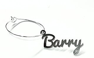 Personalized Wine Glass Charms Laser Cut Names Stainless Steel Place Cards Custom Signs Metal Gift Tags Wedding Place Setting Small Table Names Drink Markers Hole Baby Shower Decor Bridal Party Favors