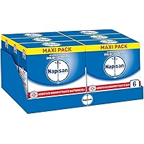 Napisan Extra Protection Additivo Lavatrice, Additivo Disinfettante Lavatrice in Polvere Battericida, 6 Confezioni da 1100gr di Additivo in Polvere Lavatrice