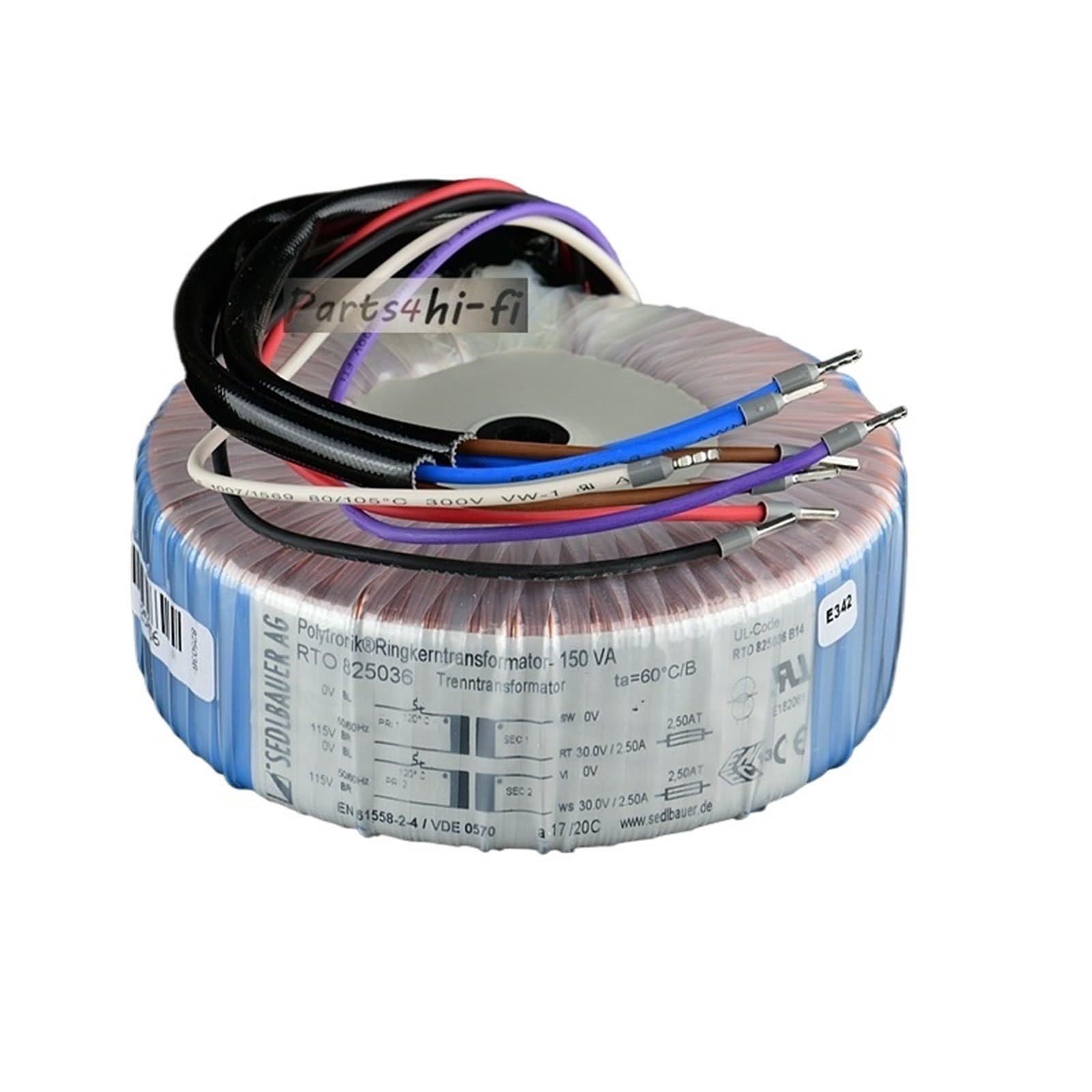 Wersja transformatora toroidalnego 150 VA Dual 30 V