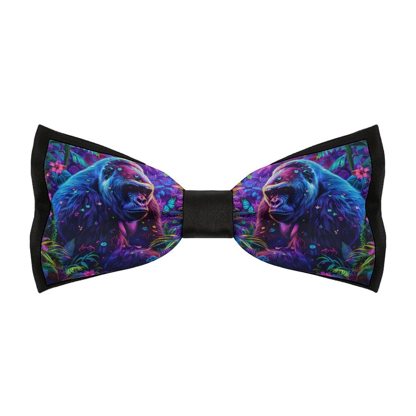 Gorilla Men's Bow Ties Adjustable Pre-Tied Bowties for Formal Wear Tuxedo Wedding