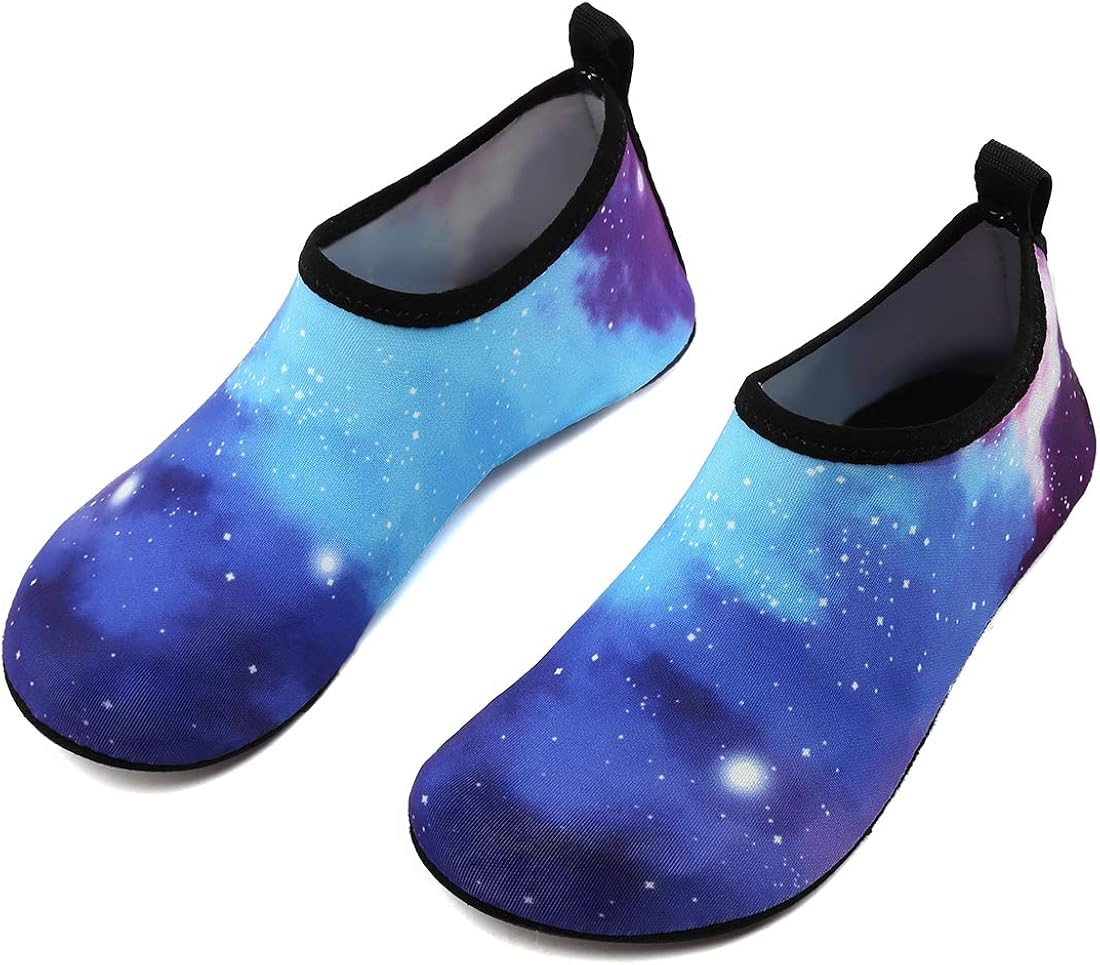 VIFUUR Girls Boys Athletic Water Shoes Kids Barefoot Aqua Socks for Beach Swimming